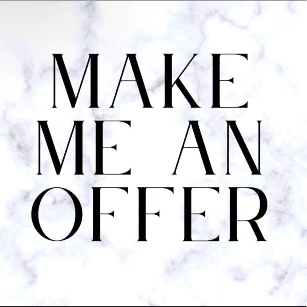 Offers are welcome & encouraged !! Every closet deserves to find a new owner :)